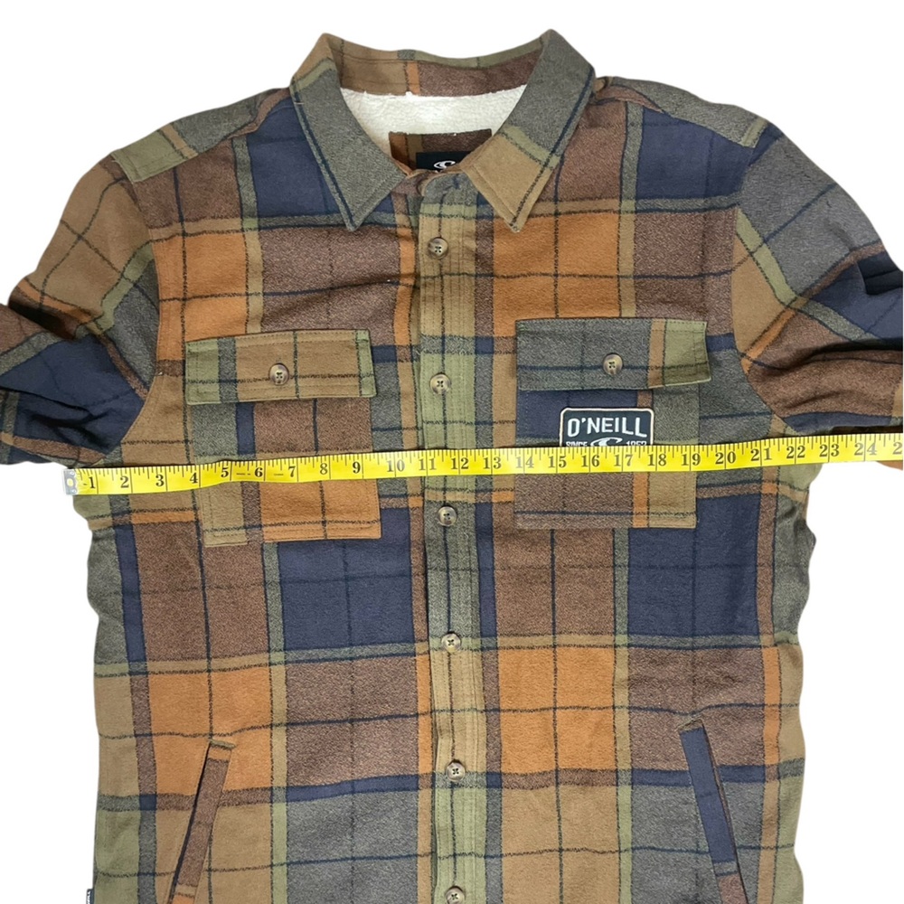 O'Neill Men's Redmond High Pile Lined Plaid Shirt Jacket NWT - Picture 6 of 13